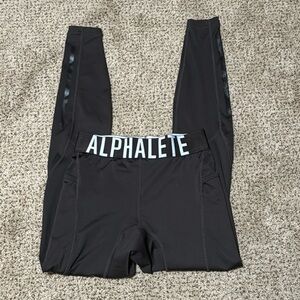 Alphalete Black women’s athletic leggings size Medium